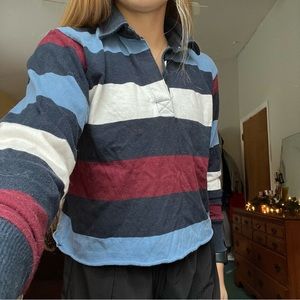 American Eagle cropped polo